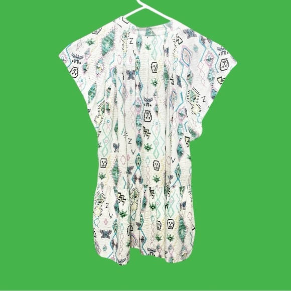 Zadig & Voltaire Tito Kilim Art Pattern Sleeveless Blouse - Picture 2 of 4